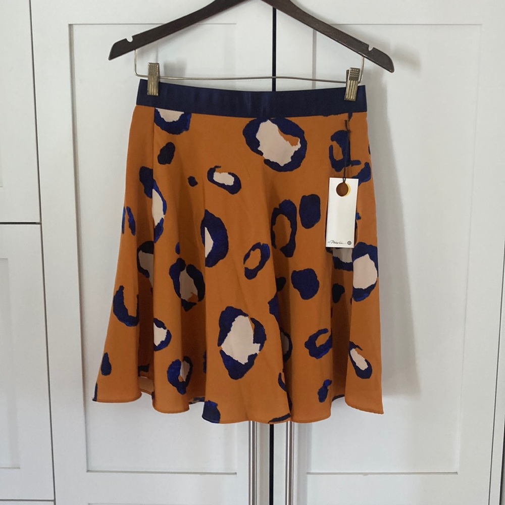 3.1 Phillip Lim for Target A-Line Back Zip Skirt with Satin Waistband Size 6 NWT